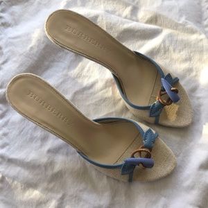 Burberry Slides Kitten Heels